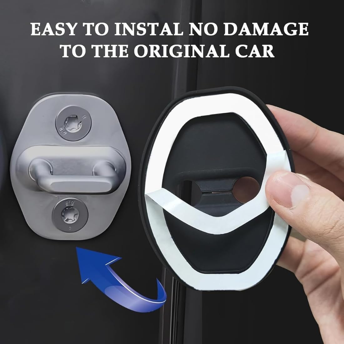Door Latch Lock Cover, Experience Seamless Installation with Our Self-Adhesive Design 🚪