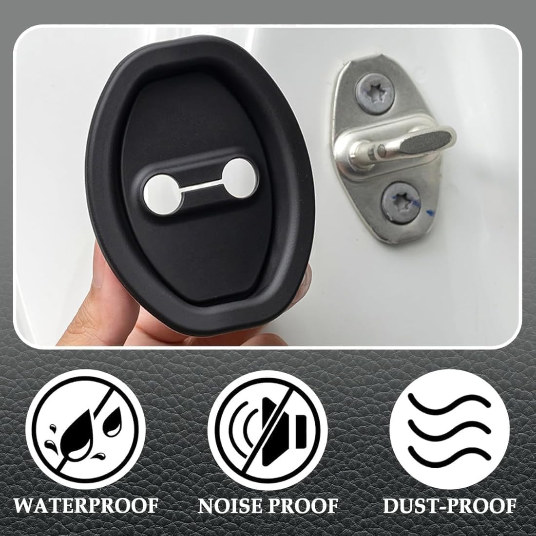 Door Latch Lock Cover, Experience Seamless Installation with Our Self-Adhesive Design 🚪