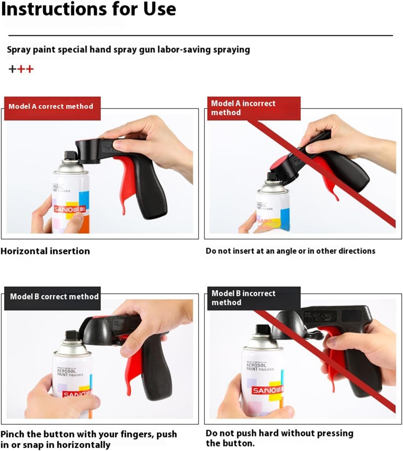 Ergonomic Aerosol Spray Can Trigger Handle - Durable Grip, One-Hand Use - image 3