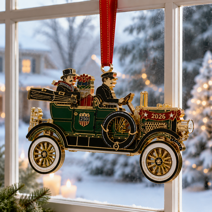 ✨250th Anniversary Edition Vintage Car Christmas Ornament