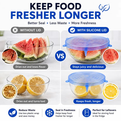 🥣 LIMITED‑TIME 50% OFF! 🫙 Adpartner Silicone Lids for Food Storage (6-Pack) ♻️ - image 14