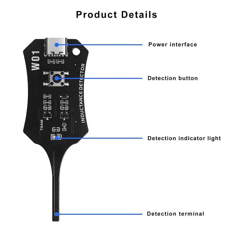 Type-C Inductance Tester Motherboard Coil Tester, Electronic Circuit Board Inductor Detector - image 3