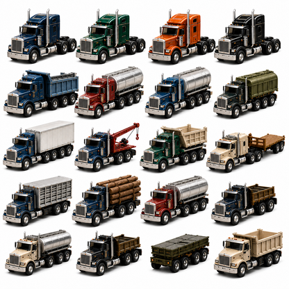 American Trucks Advent Calendar 2026 – 24 Days of Collectible Mini Truck Surprises, Acrylic Charms Blind Box