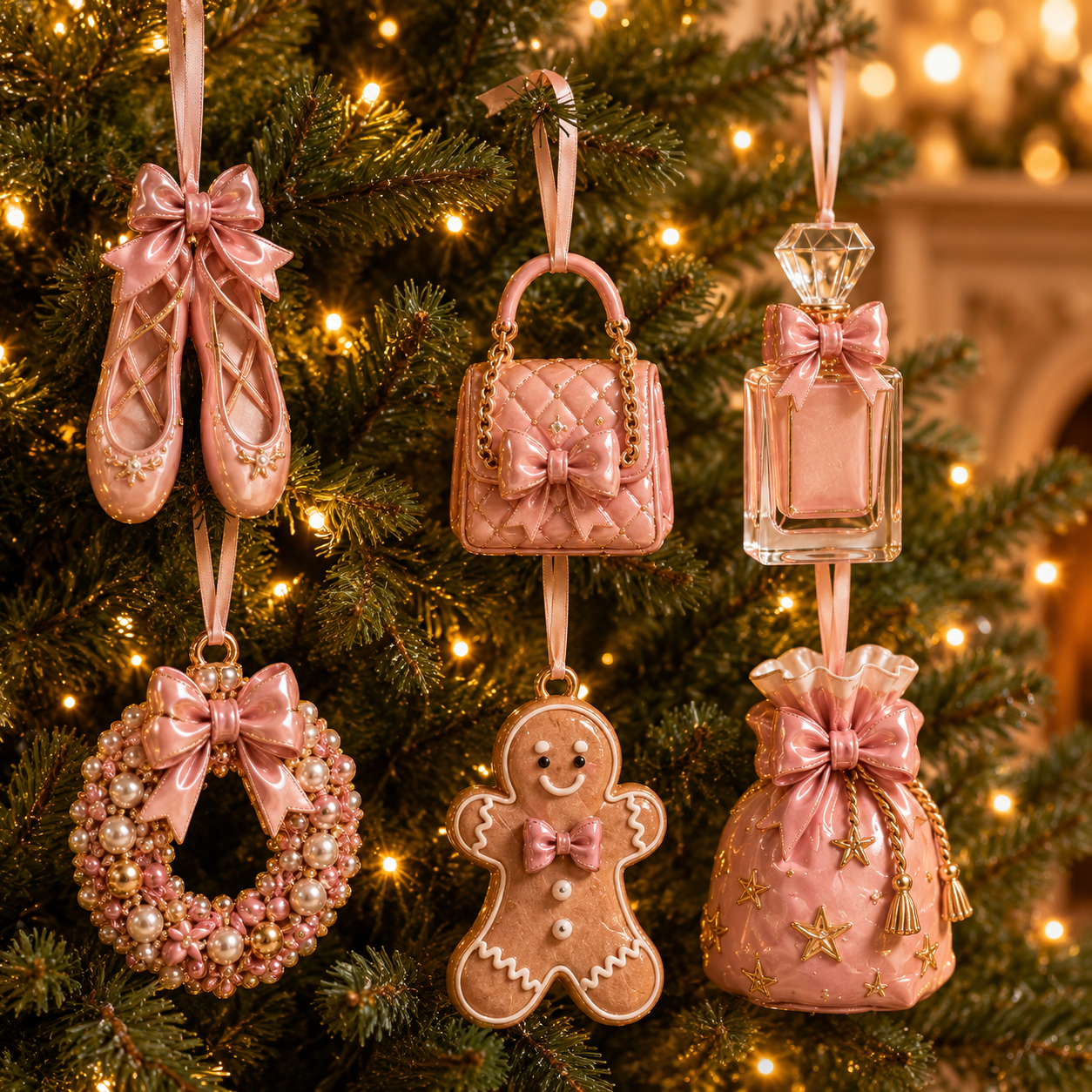 ✨24-Day Christmas Countdown Advent Calendar – Pink Bow Series