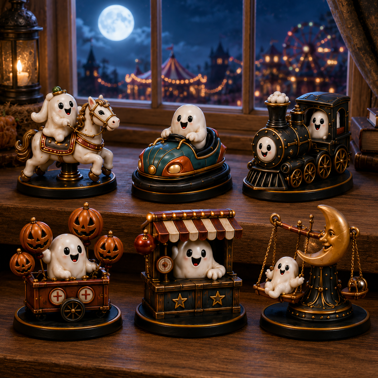 🎃 24-Day Halloween Advent Calendar – 24 Nights of Spooky Carnival Surprises, Collectible Figures & Magical Fun
