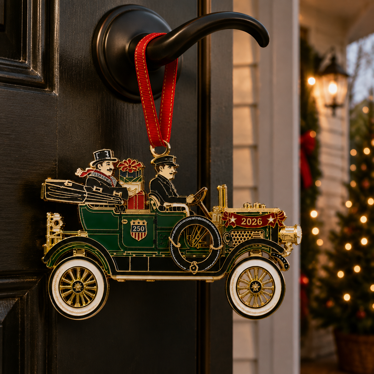 ✨250th Anniversary Edition Vintage Car Christmas Ornament