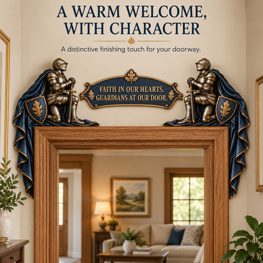 "Guardians at Our Door" – Epic Medieval Knight Door Frame Decor Set 🛡️🏰 - image 1