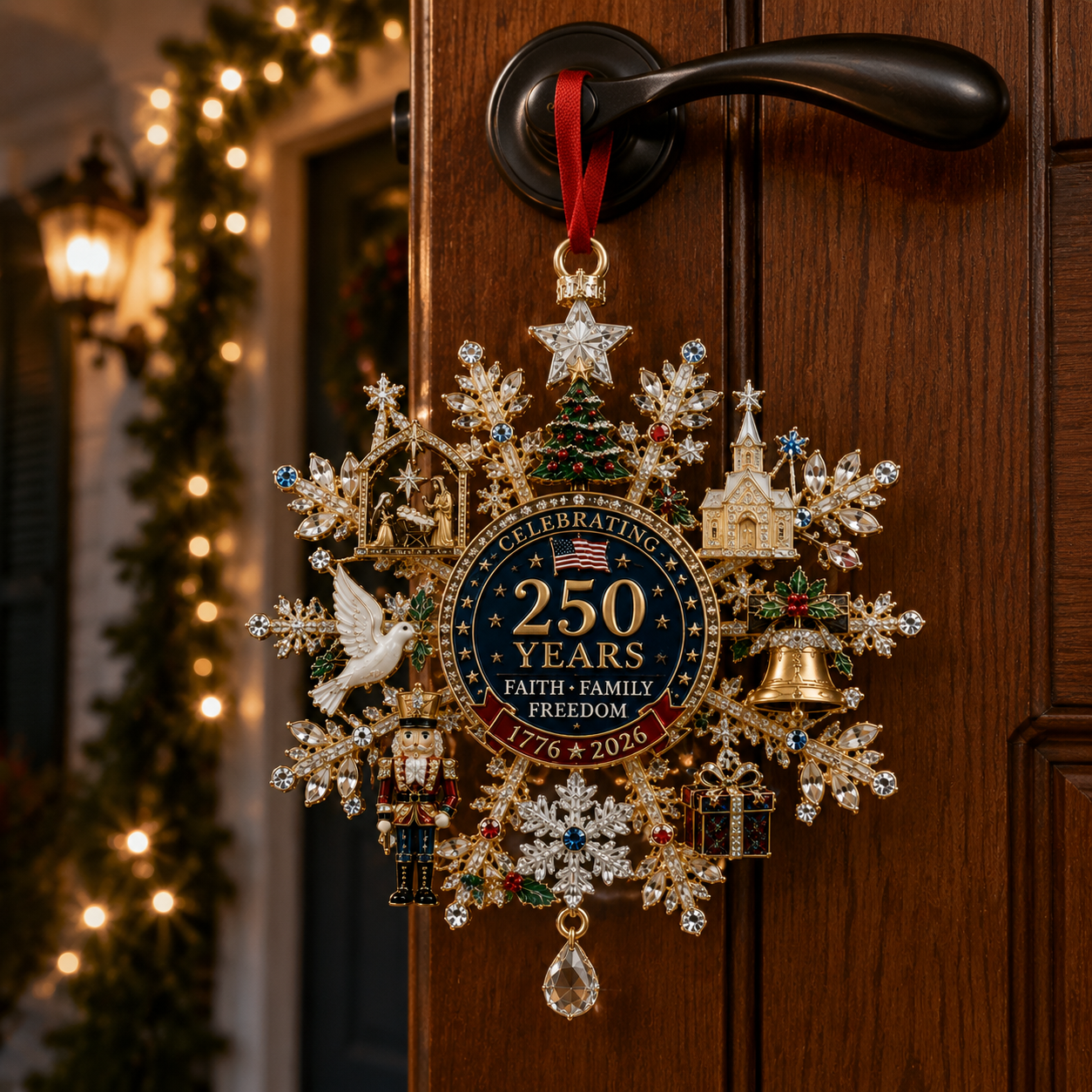 ✨Sparkling Christmas commemorative snowflake ornaments