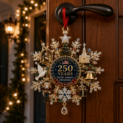 ✨Sparkling Christmas commemorative snowflake ornaments