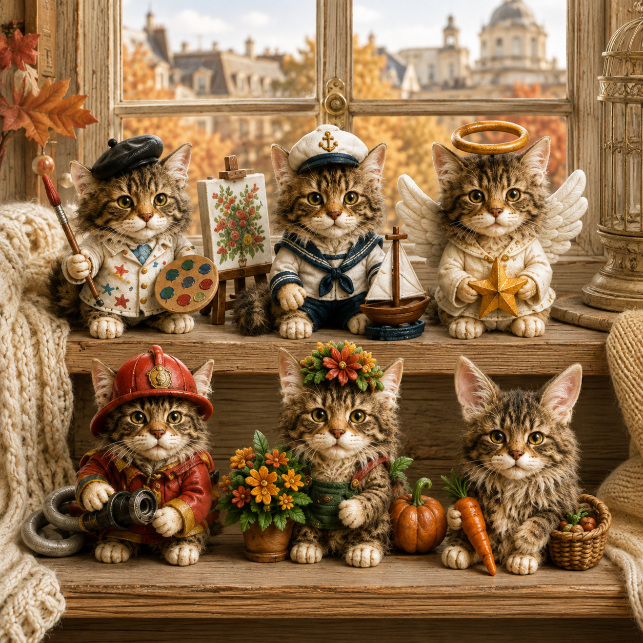 Maine Coon Jobs Advent Calendar 2026 – 24 Days of Unique Collectible Cat Miniatures, Christmas Countdown Gift for Maine Coon & Cat Lovers