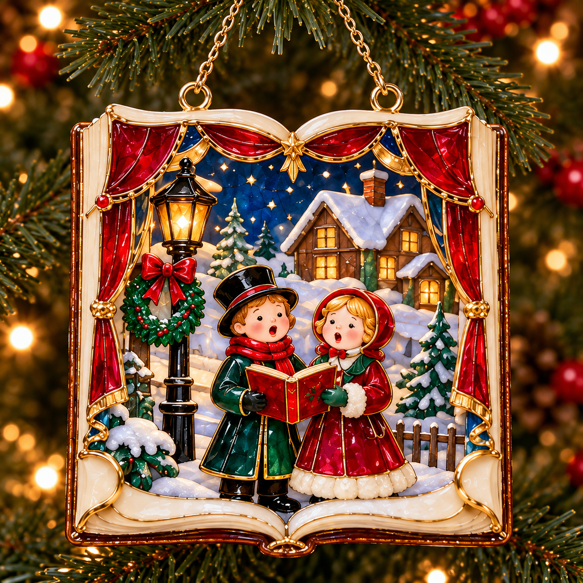 📖 2026 Christmas Storybook Ornaments – Set of 6 Magical Holiday Keepsakes