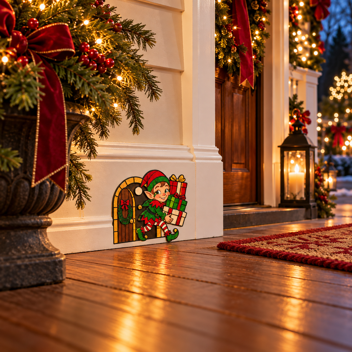 Funny Christmas Baseboard Decorations – 5 Playful Holiday Designs