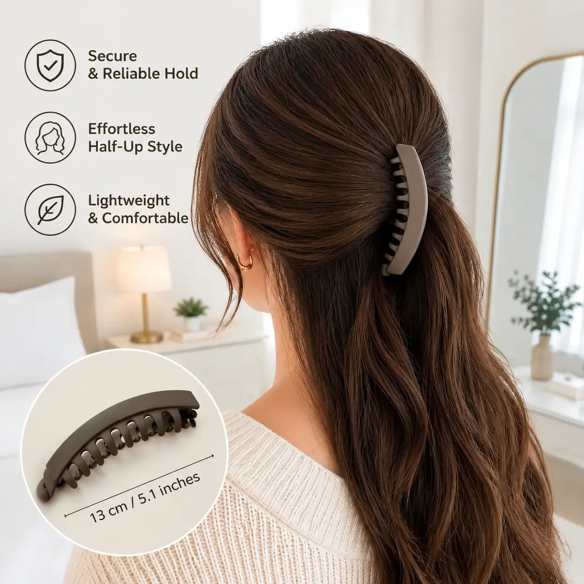 3 PCS Banana Hair Clips for Women, Cute and Stylish French Hair Claw Clips✨ - image 5