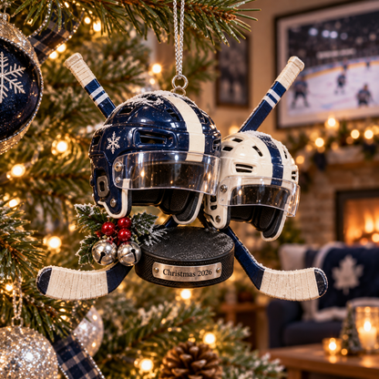 2026 Hockey Christmas Ornaments – 5 Unique Helmet, Stick & Puck Designs for Hockey Fans