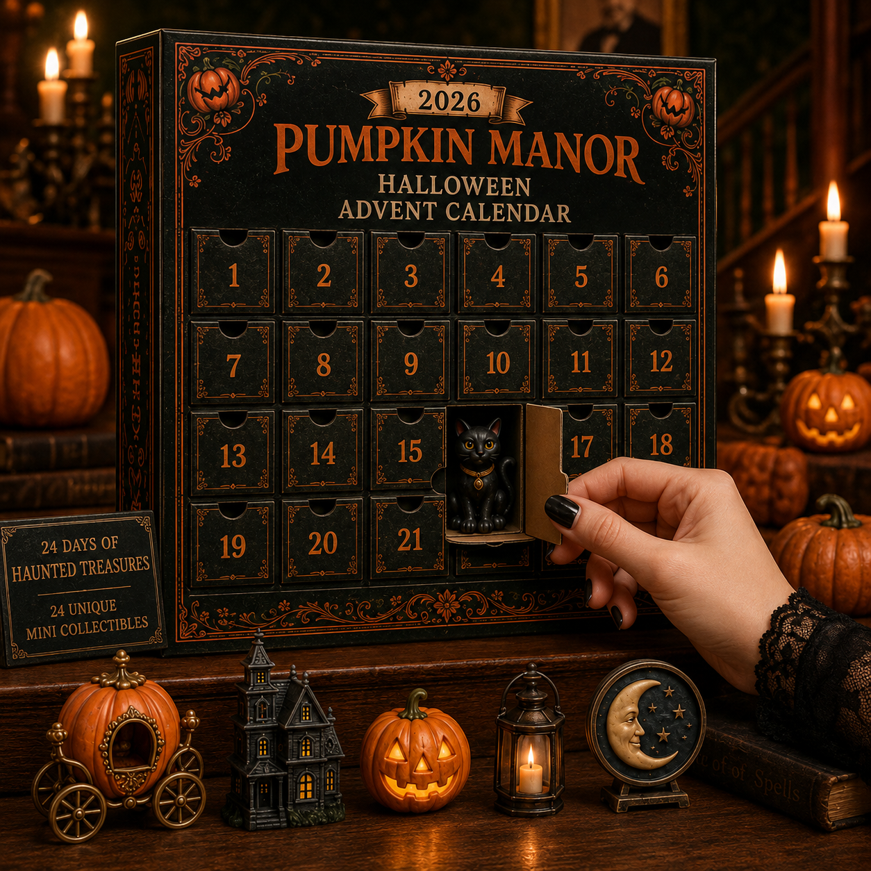 2026 Pumpkin Manor Halloween Advent Calendar – 24 Days of Haunted Treasures