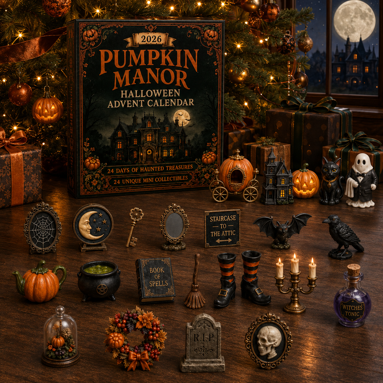 2026 Pumpkin Manor Halloween Advent Calendar – 24 Days of Haunted Treasures