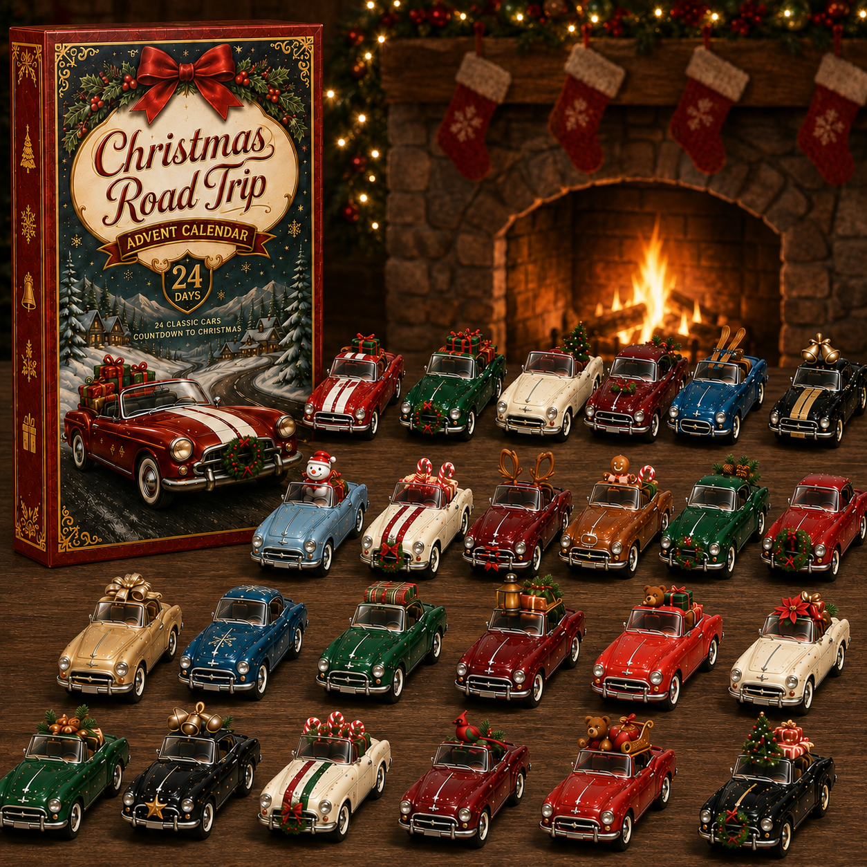 🔥Last 50 pcs✨⏰Last day 50% off🔥✨24-Day Advent Calendar - car