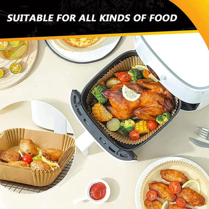 100PCS Disposable Air Fryer Paper Liners – Non-Stick, Oil-Proof & Easy Cleanup - image 7