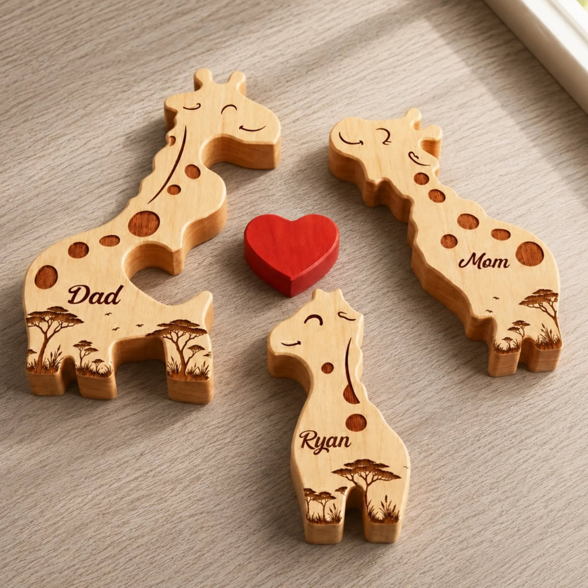Custom Shaped Wooden Art Puzzle - Personalized Father's Day Birthday Gifts For Dad, Grandpa - Stand Tall And Stay Kind