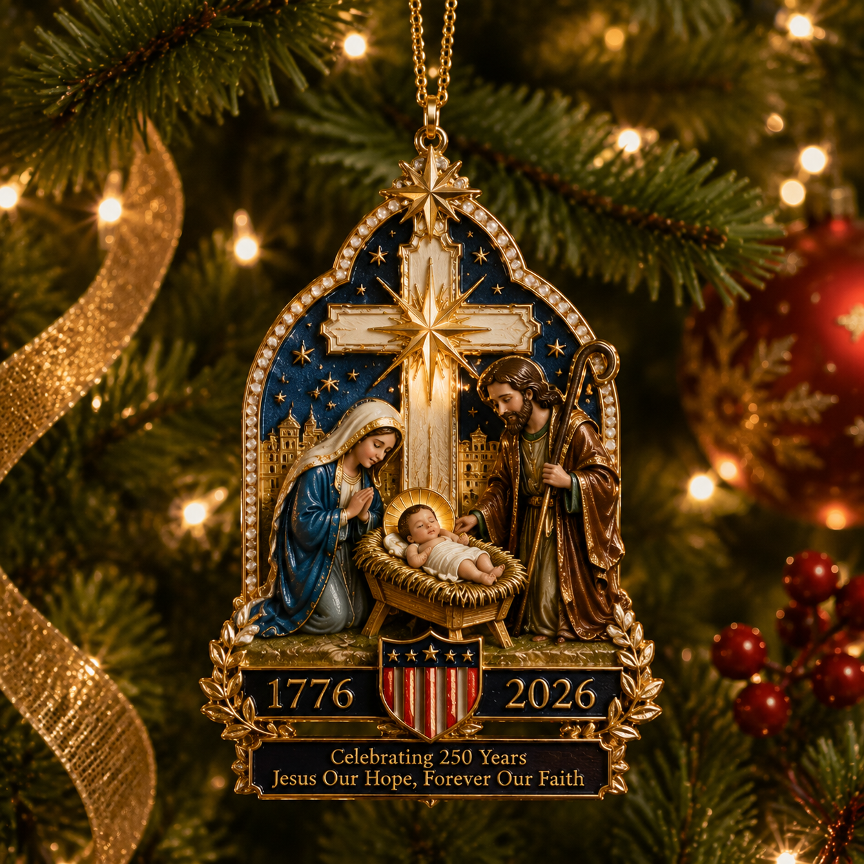🔥Last 30pcs🔥✨Nativity scene Christmas tree ornament
