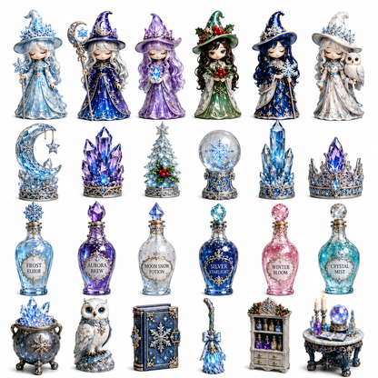 Winter Witch Advent Calendar 2026 – 24 Nights of Frost Crystal Magic