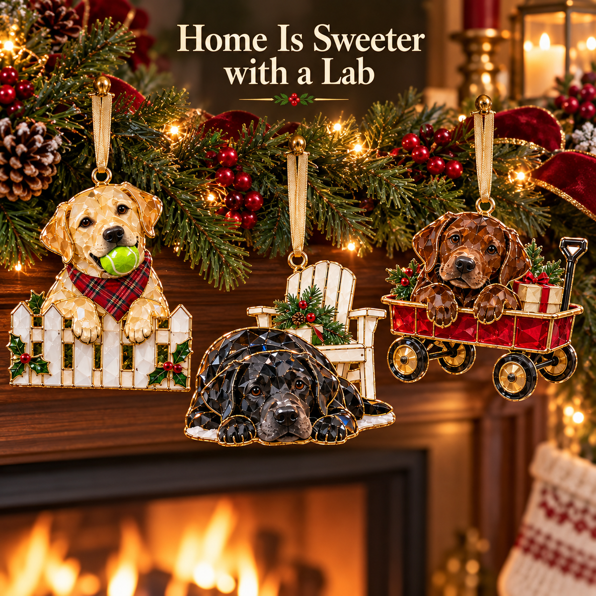 Labrador Retriever Christmas Ornaments – 6 Charming Designs for Lab Lovers