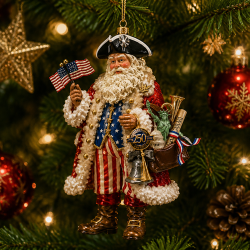 ✨250th Anniversary Santa Claus Christmas Tree Ornament