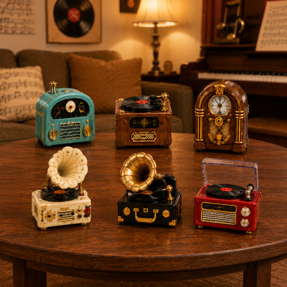 Gramophone Collection Advent Calendar 2026 – 24 Vintage Record Player & Music Miniatures, Retro Collectible Gift for Music Lovers