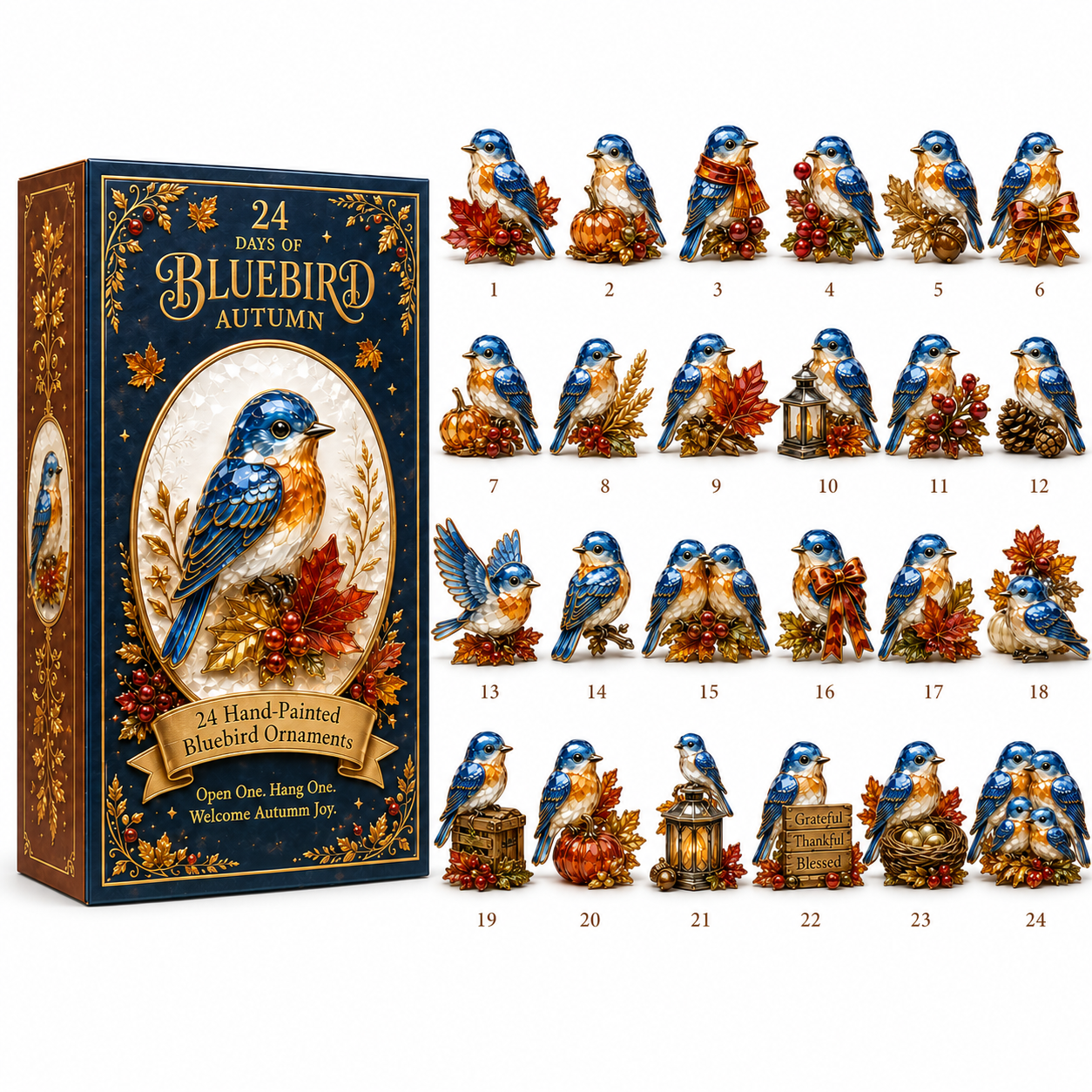 🔥Last 60 pcs✨⏰Last day 50% off🔥✨24-Day Advent Calendar - Bluebird