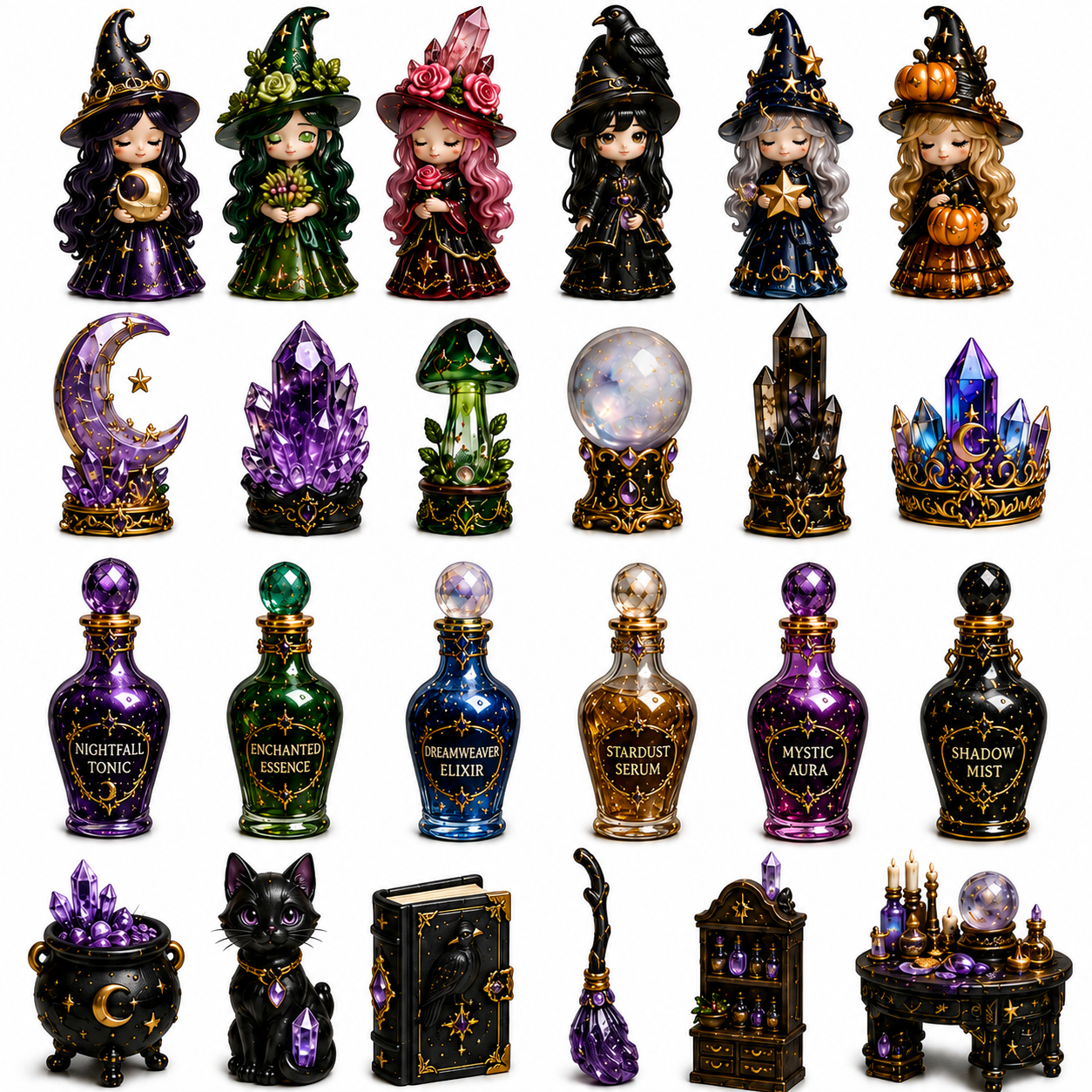 The Crystal Witch’s Apothecary Advent Calendar 2026 – 24 Nights of Magical Miniatures