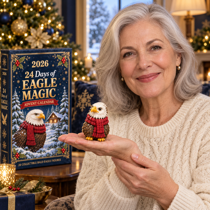 2026 Eagle Magic Advent Calendar – 24 Unique  Bald Eagle Figurines for a Magical Christmas Countdown