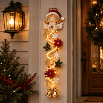 🎄MerryCascade Glowing Christmas Door Hanger | 6 Festive Lighted Designs with Warm Glow, Dimensional Details & Space-Saving Vertical Décor ✨ - image 10