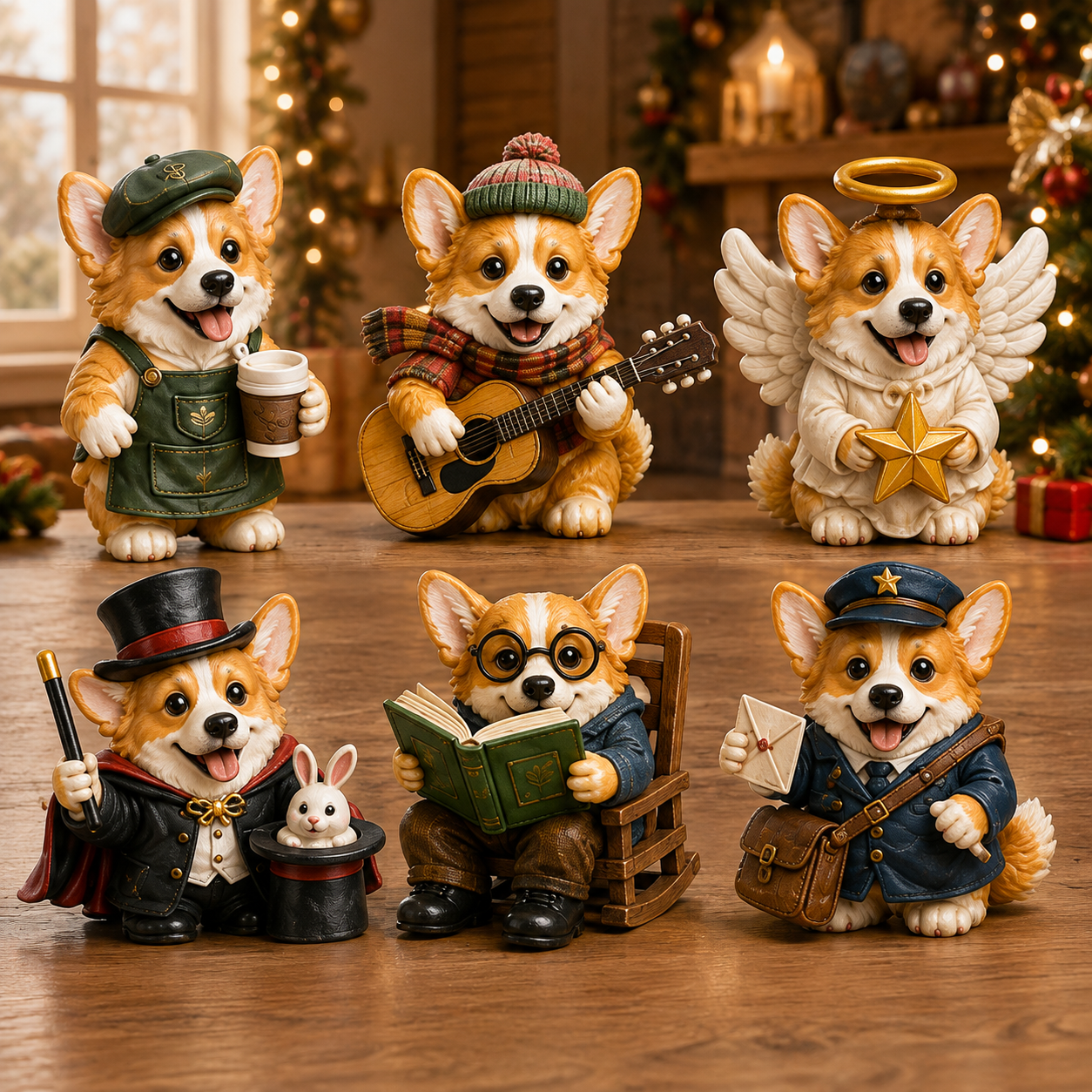 24 Days of Corgi Jobs Advent Calendar 2026 – 24 Unique Collectible Corgi Miniatures, Christmas Countdown Calendar for Dog Lovers