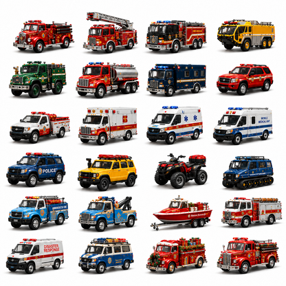 2026 Rescue Vehicles Advent Calendar – 24 Days of Emergency Vehicle Surprises