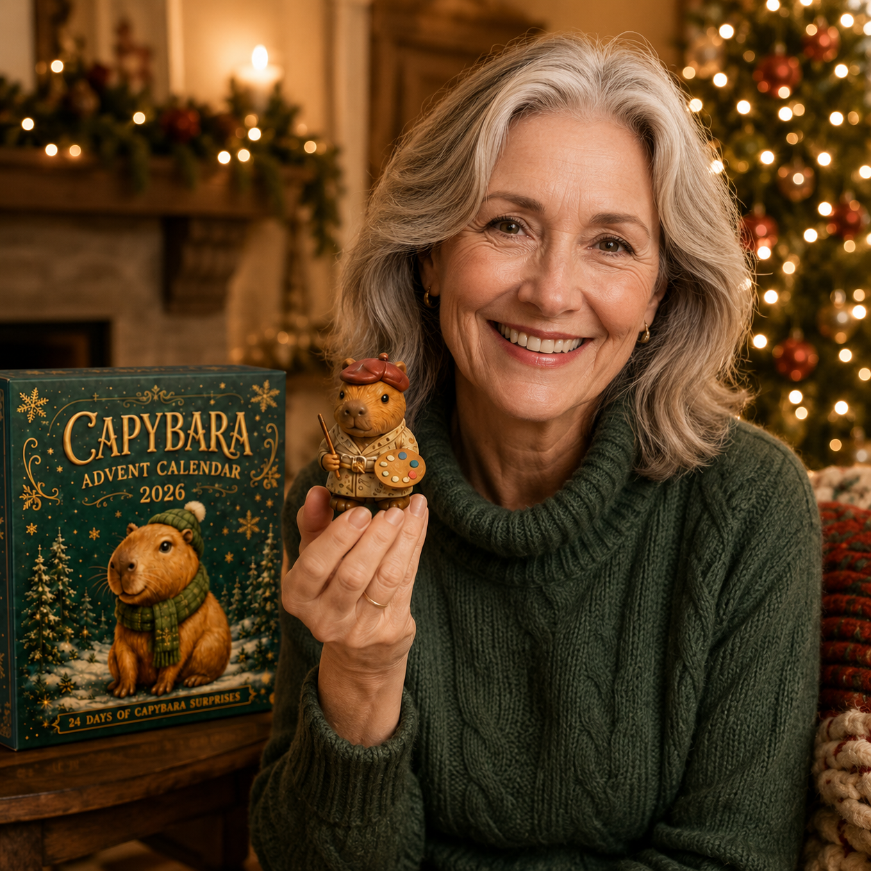 Capybara Advent Calendar 2026 – 24-Day Christmas Countdown with 24 Collectible Capybara Figures