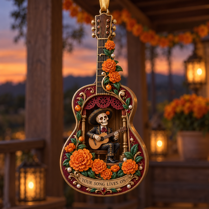 Día de Muertos Musical Ornaments –  Marigold & Melodies of Remembrance Keepsake Collection