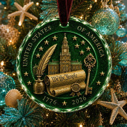 Celebrate 250 Years of America 🇺🇸 | 2026 250th Anniversary Christmas Ornament – A Meaningful Patriotic Keepsake & Holiday Gift