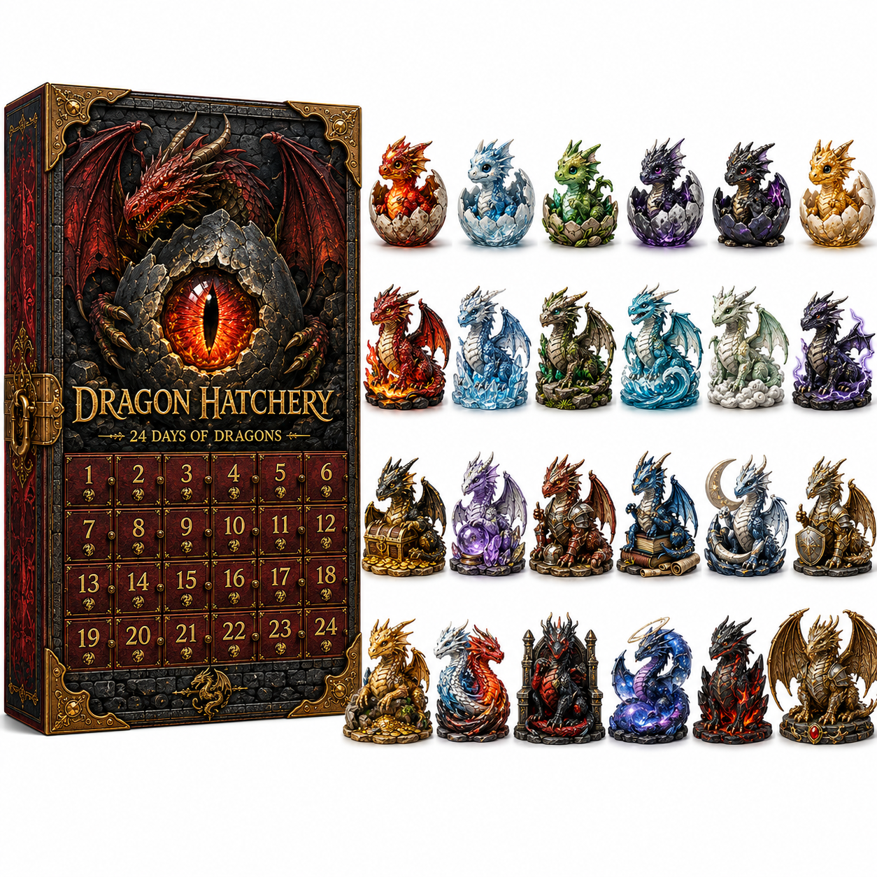 🔥Last 50 pcs✨⏰Last day 50% off🔥✨24-Day Advent Calendar -Dragon