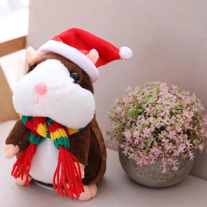 🐹 Talking Hamster Plush – repeats whatever you say, auto head-shaking, hilarious fun for kids & adults 🎁