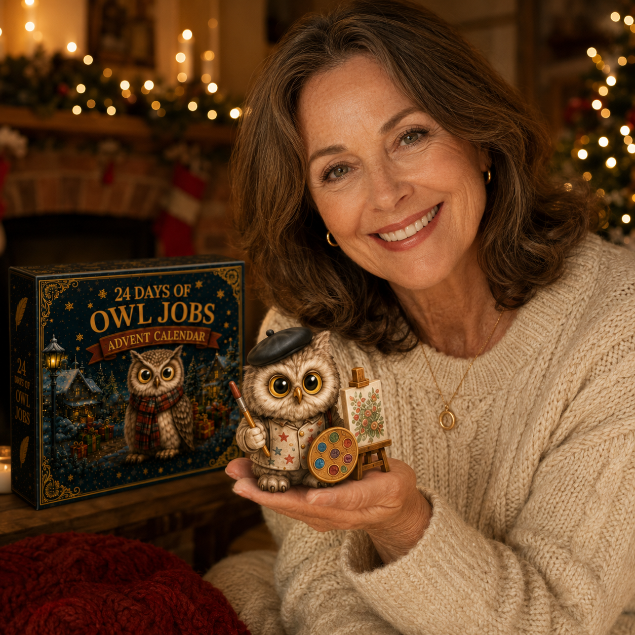Owl Jobs Advent Calendar 2026 – 24 Days of Unique  Collectible Owl Miniatures, Christmas Countdown Gift for Owl Lovers & Bird Lovers