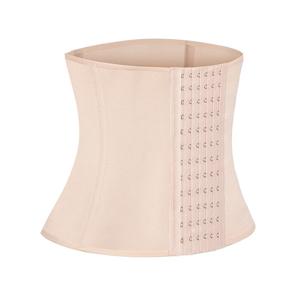 Women's Solid Color Hook & Eye Closure Waist Trainer, Adjustable Tummy Control Shaper ✨ - image 12