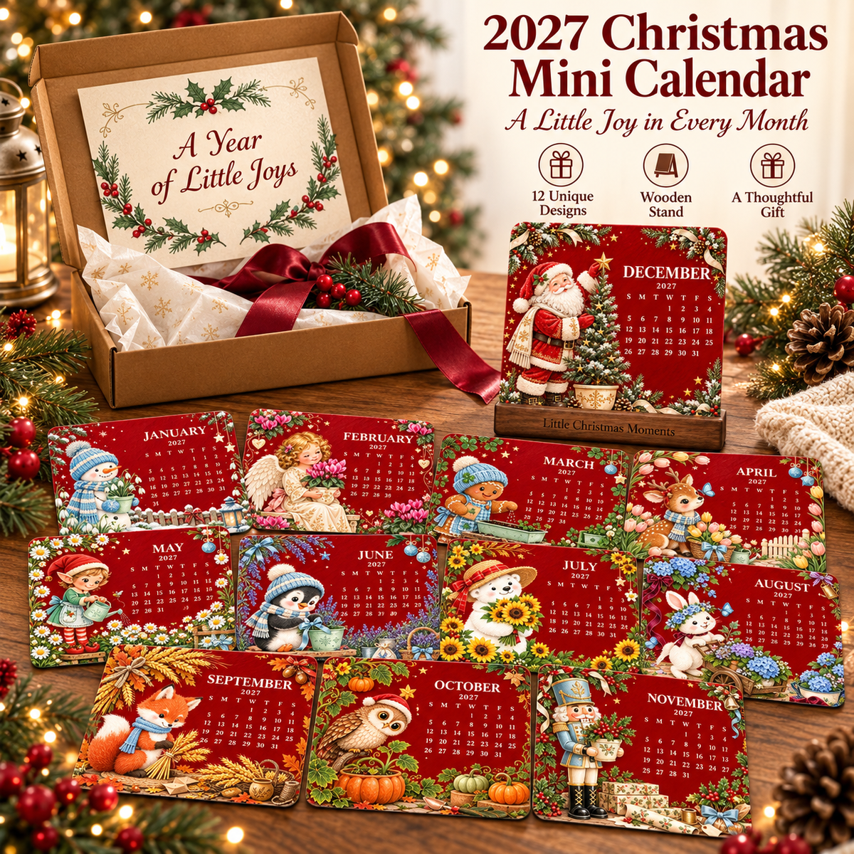🌱Eco-Friendly Plantable “Timeless” Seed Calendar 2027