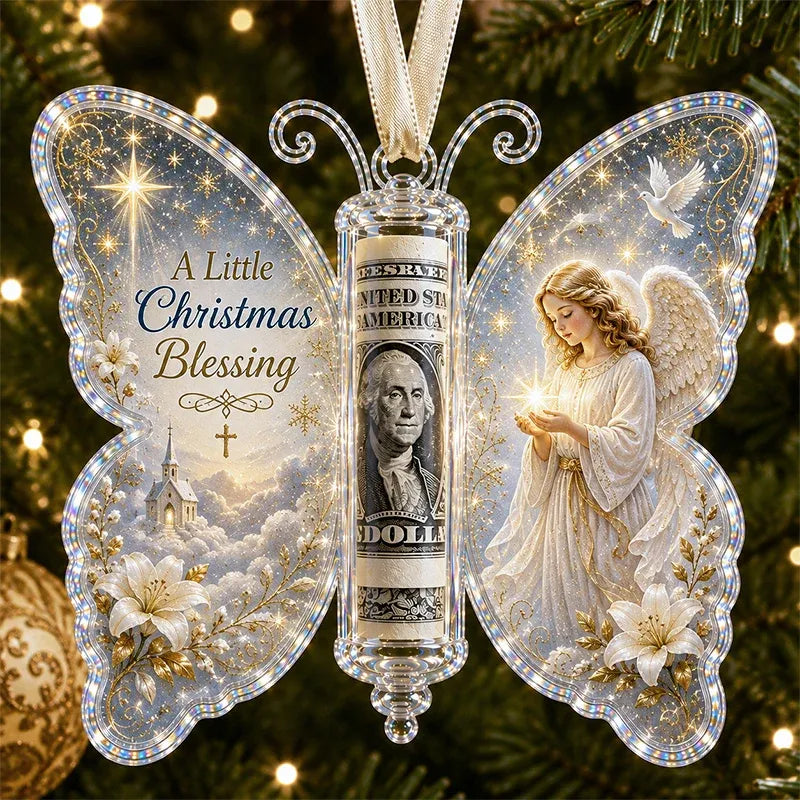 🦋💵 Christmas Cash Gift Butterfly Ornament – Holiday Money Holder Keepsake 🎄✨ - image 10