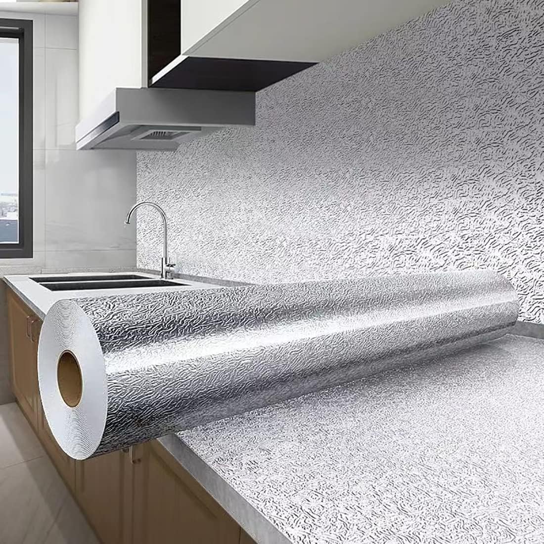 Kitchen Waterproof Oil Proof Aluminum Foil Sticker 🧽 - image 1