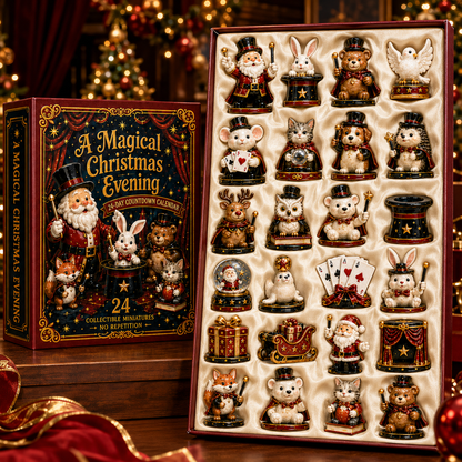 24-Day Magical Christmas Countdown Calendar – 24 Collectible Miniature Figures, A Whimsical Holiday Gift Set for Christmas Lovers & Collectors