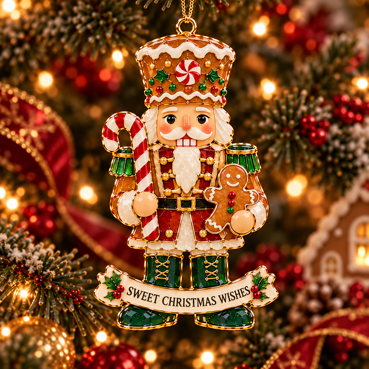 2026 Nutcracker Christmas Ornament Collection – 6 Festive Designs with Golden Details & Heartfelt Wishes