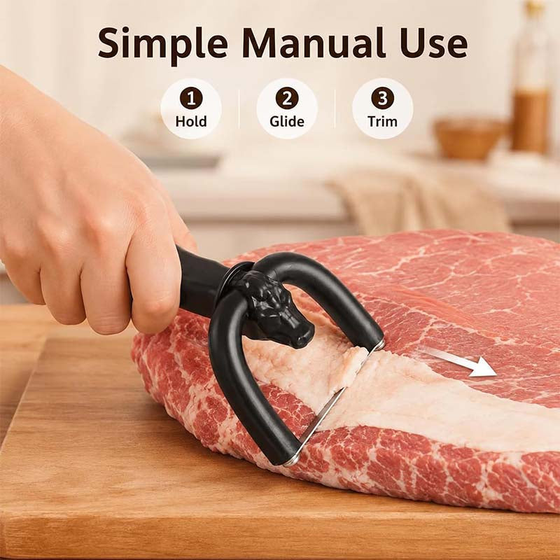 2-in-1 Handheld Meat Cutter and Fat Trimmer, Meat Fat Trimming Tool🥩 - image 9