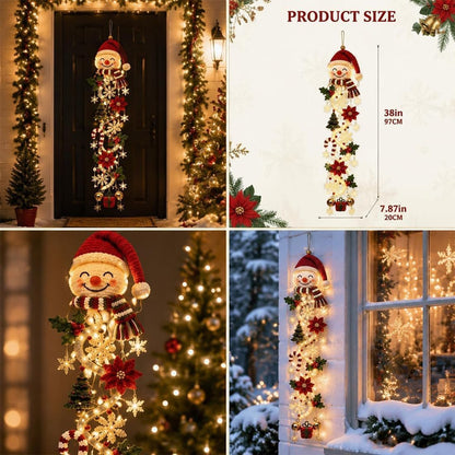 Glowing Christmas Door Hanger, Lighted Vertical Holiday Decor 🎄 - image 3