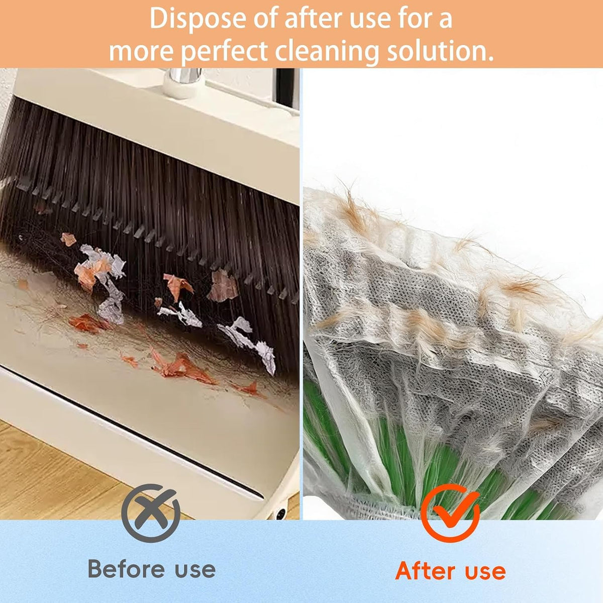 50 Pcs Disposable Static Duster Refill Sheets, Floor & Gap Dust Cleaner 🧹