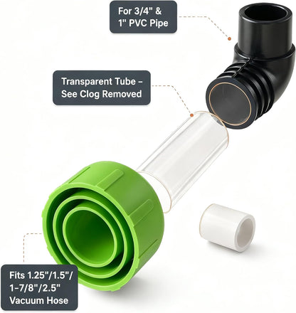 Universal AC Drain Line Cleaner Adapter, Wet/Dry Vacuum Attachment🪛 - image 13